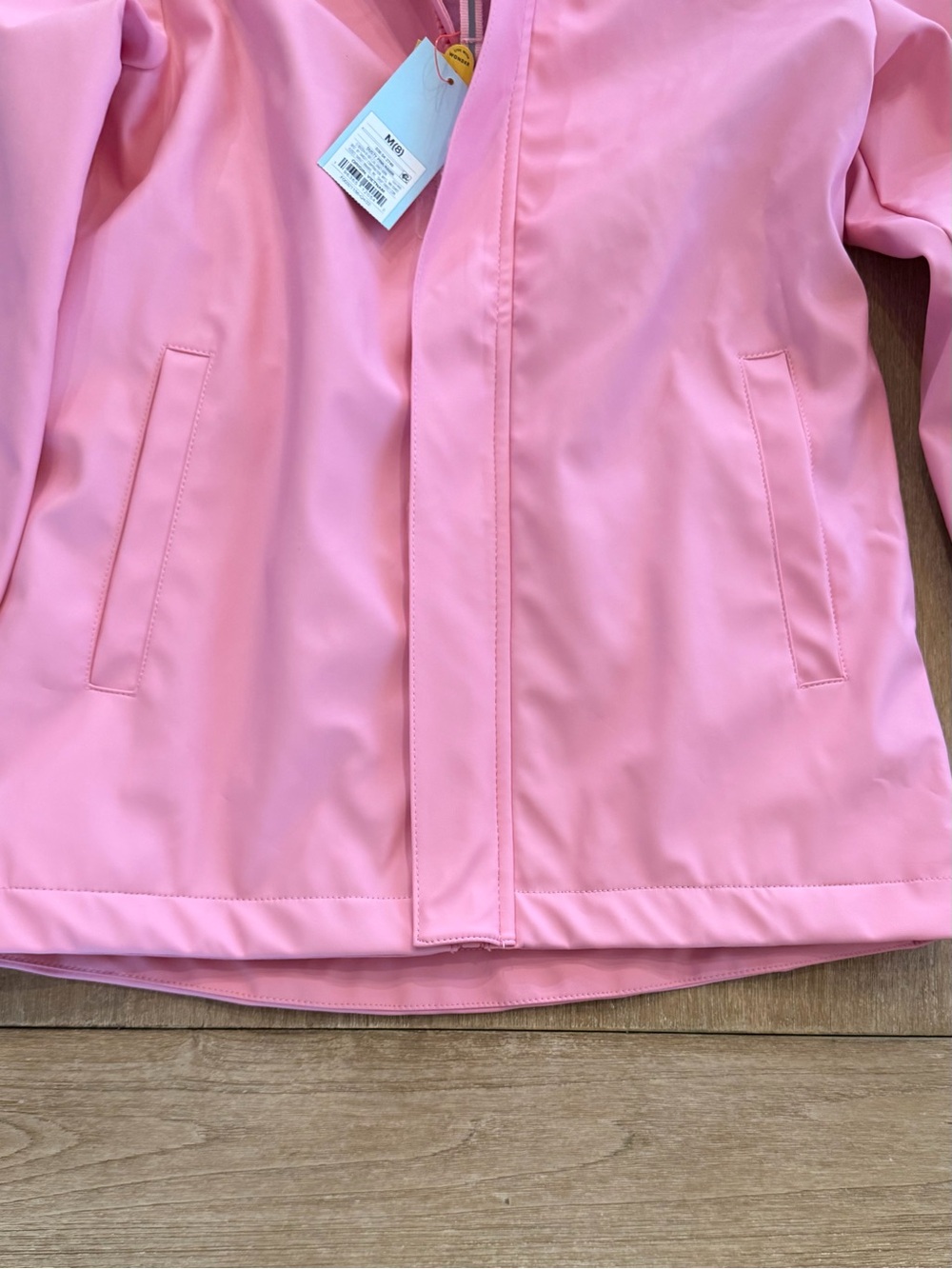 Cat & Jack Girls Pink Hooded Rain Jacket NWT Size M (8) Waterproof - Picture 3 of 9